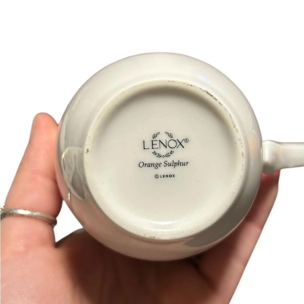 Lenox Butterfly Botanical Mug Set Of 4-Monarch Fritillary Orange Sulphur - Picture 11 of 11